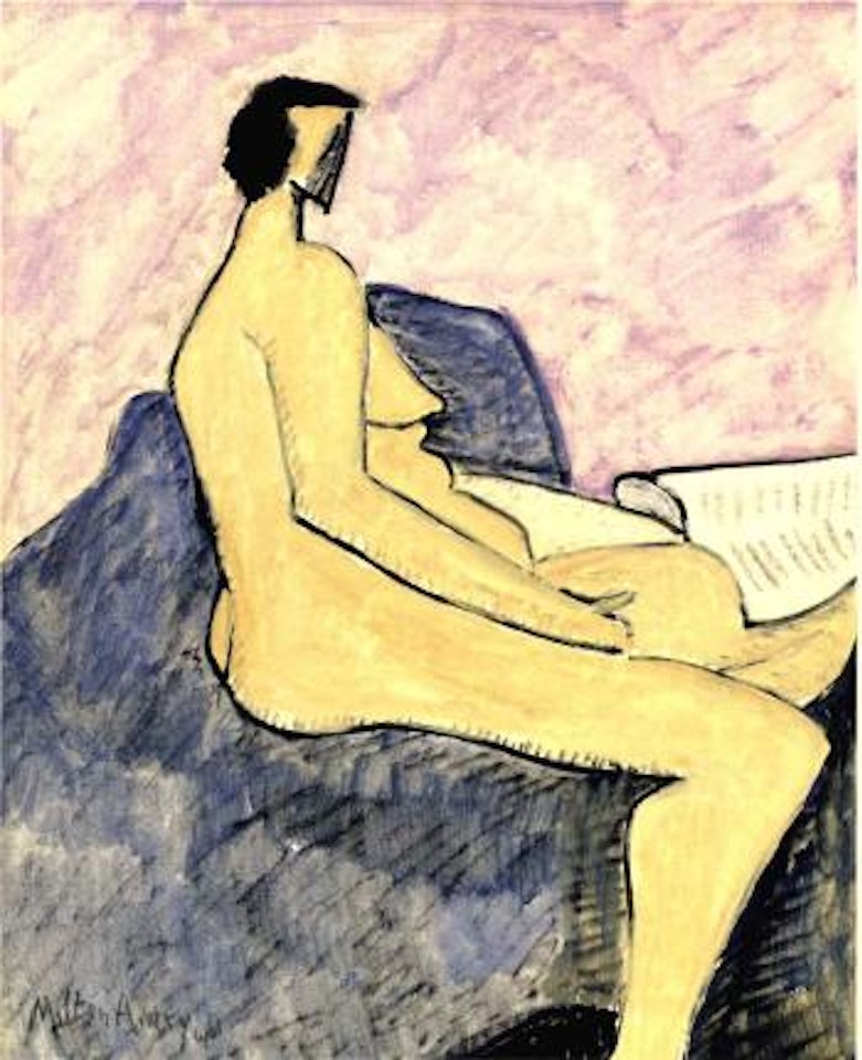 Nude reading by Milton Avery