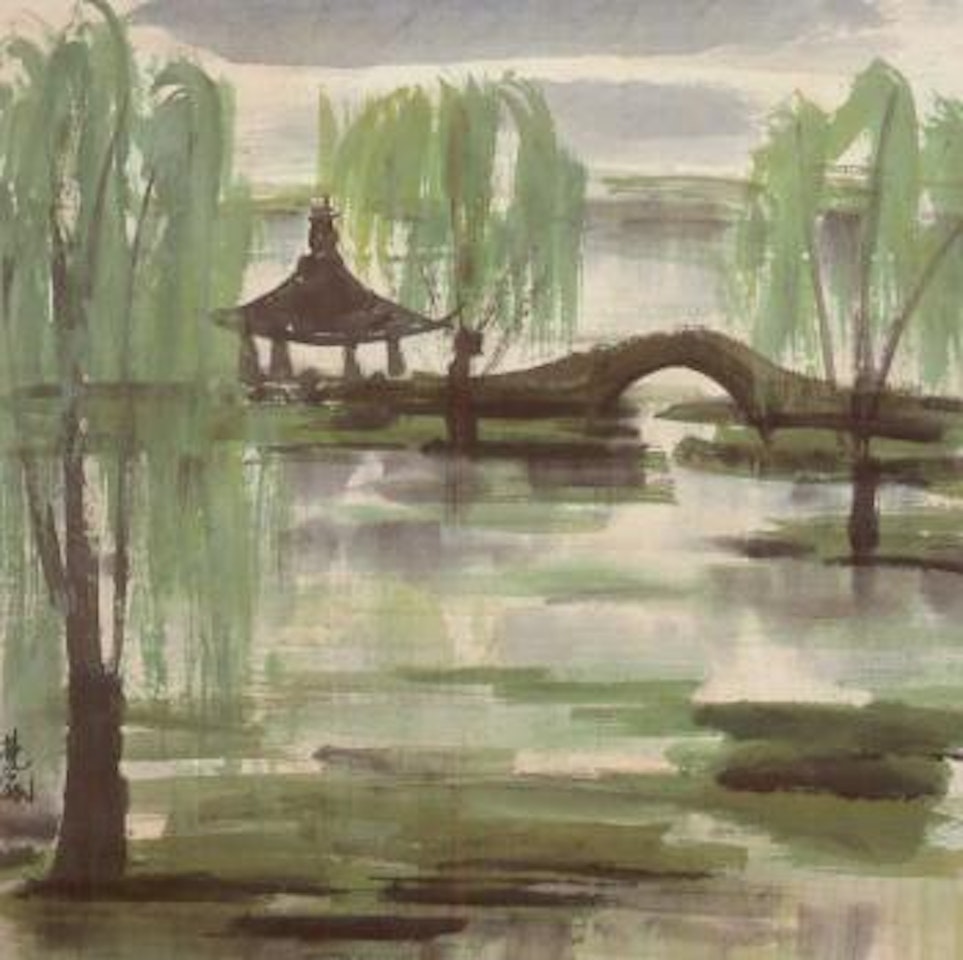 Spring at the lakeside by Lin Fengmian