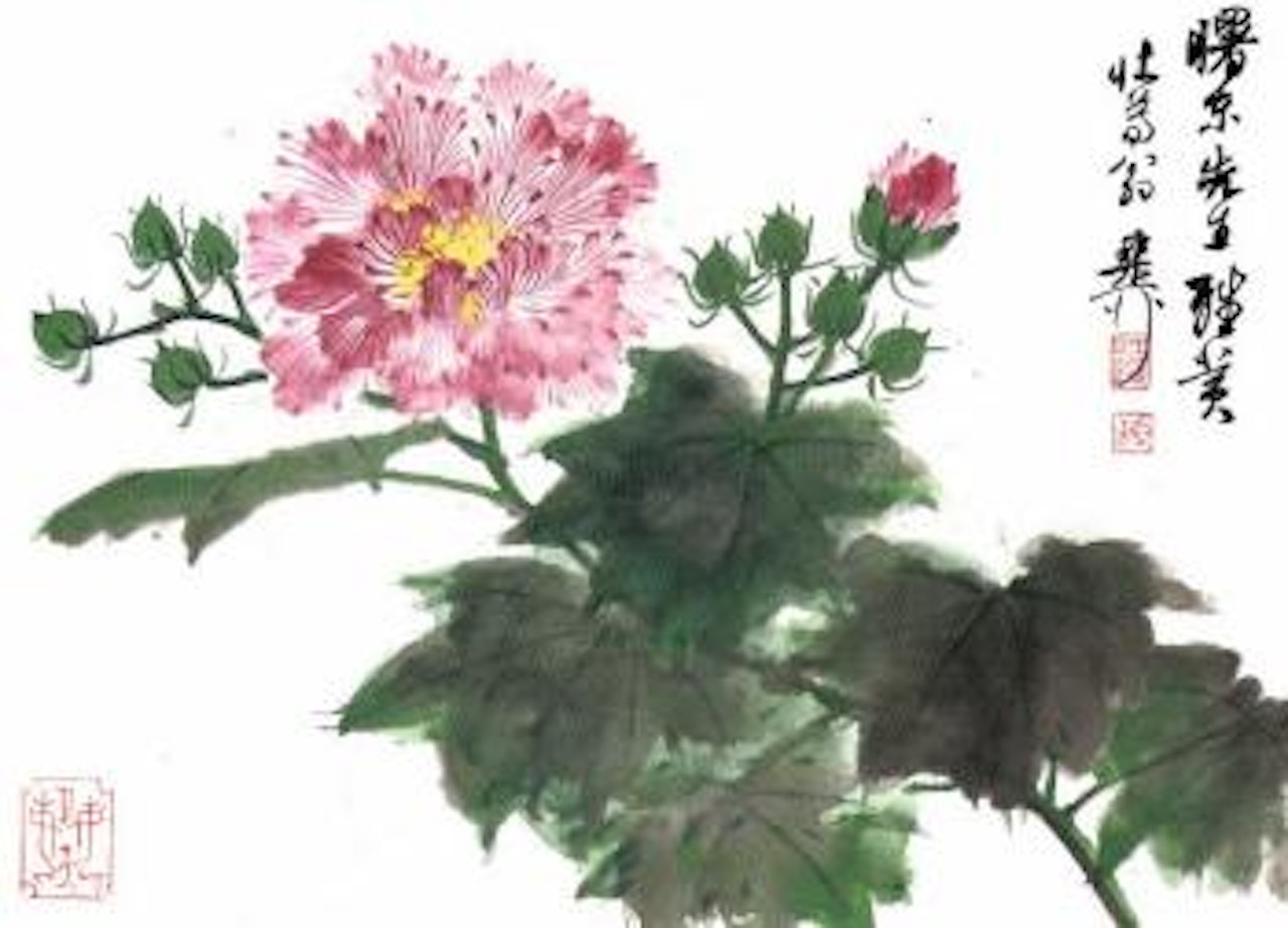 Peonies by Xie Zhiliu