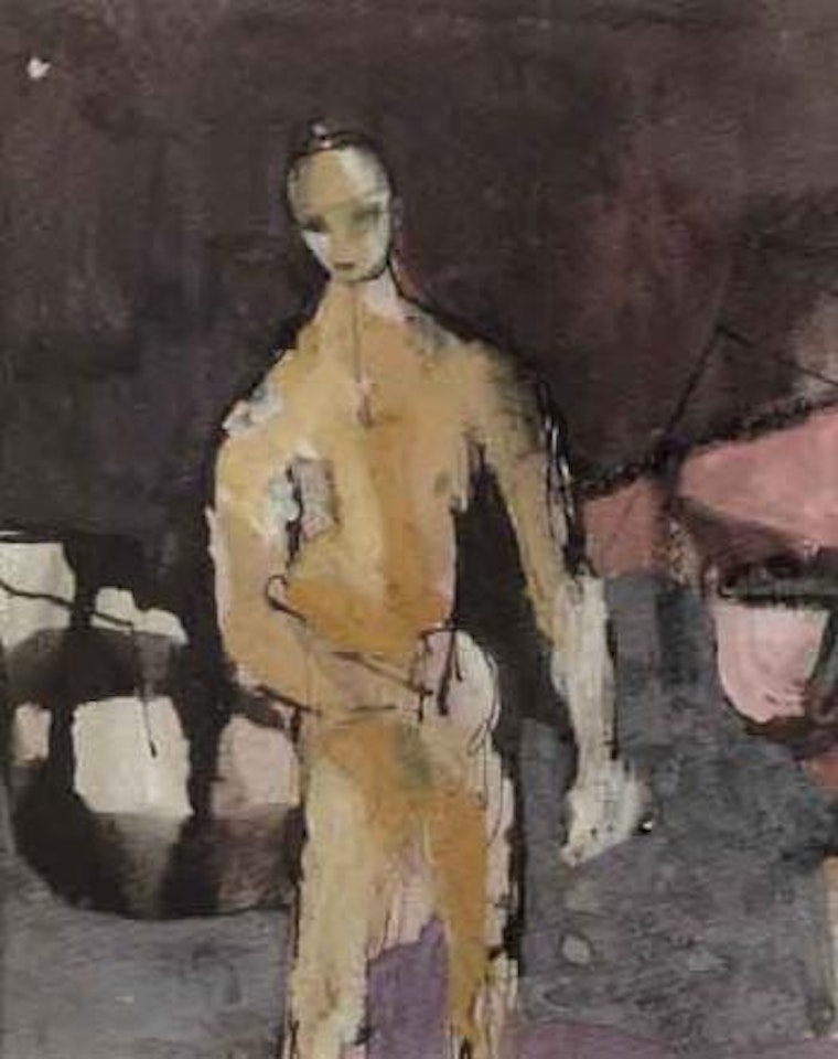 Figures and boats by Keith Vaughan