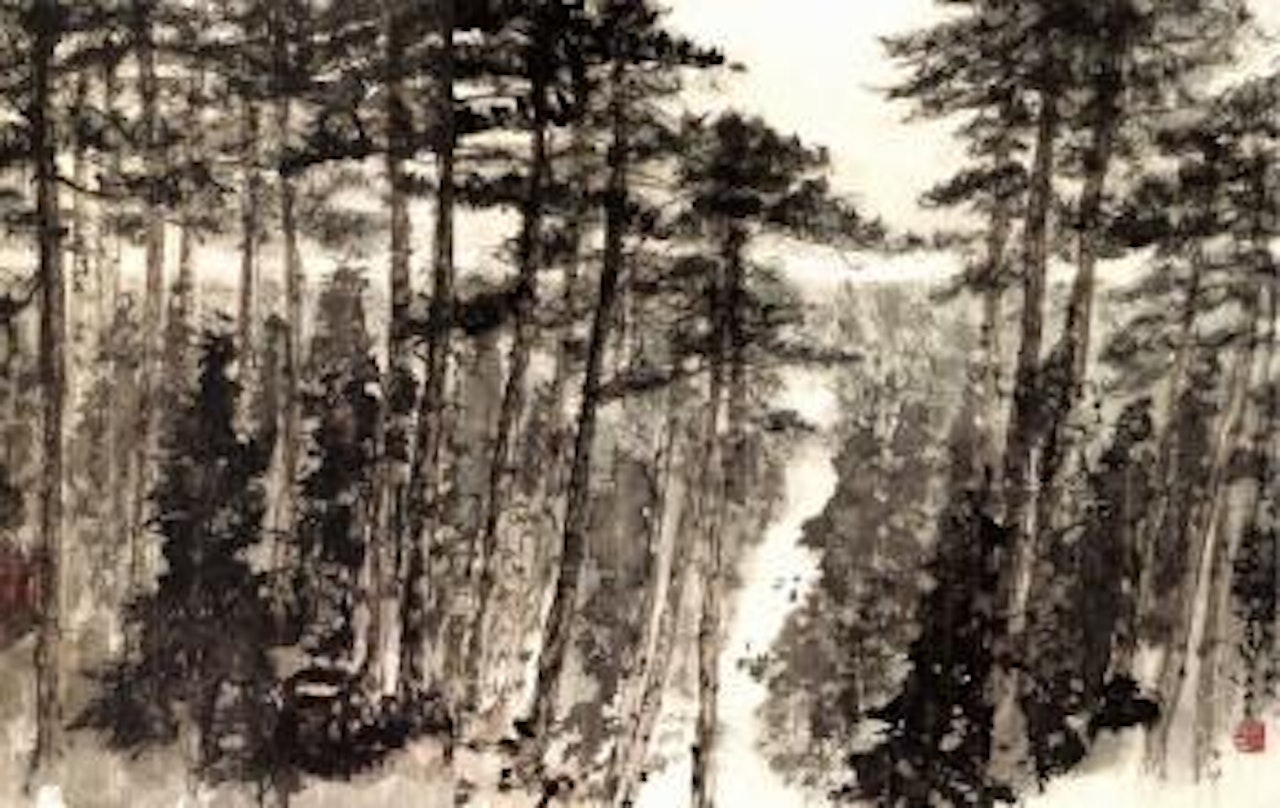 Vast scenery of Mount Changbai by Fu Baoshi