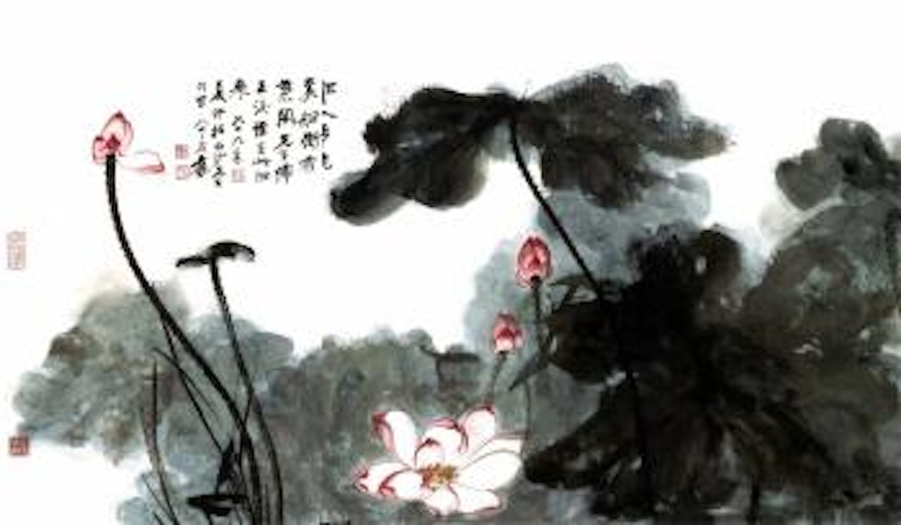 Lotus by Zhang Daqian