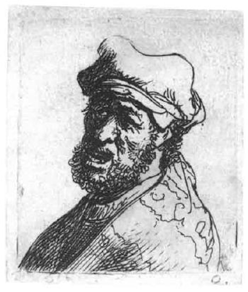 Man crying out, three-quarter left, bust by Attributed to Rembrandt Harmensz van Rijn