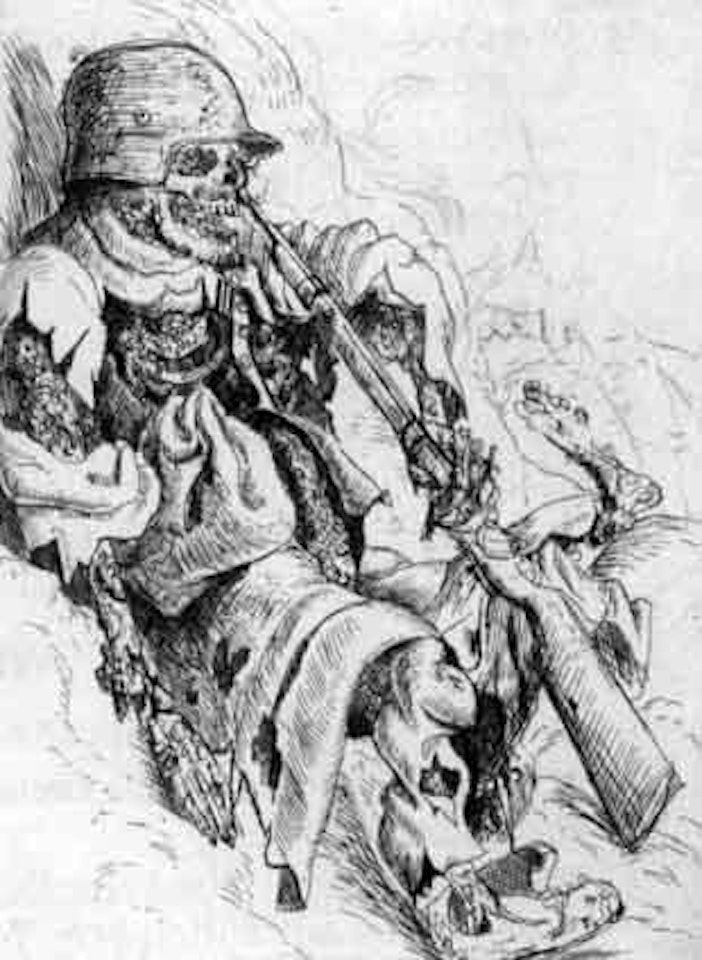 Dead rifleman by Otto Dix