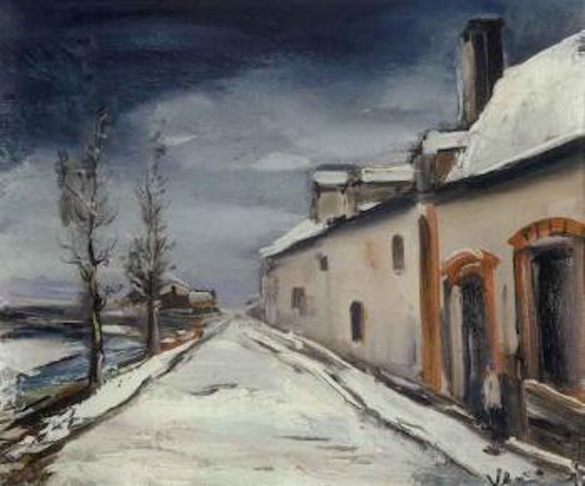 Rue enneigee by Maurice de Vlaminck