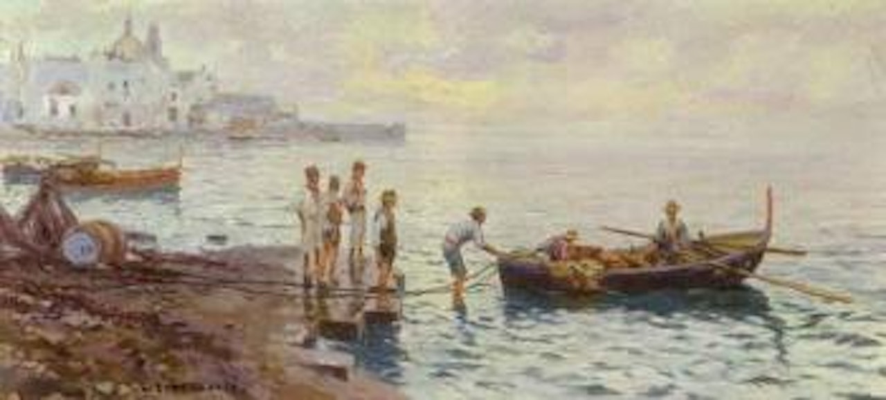 Barque de pecheurs a Venise by Carlo Brancaccio
