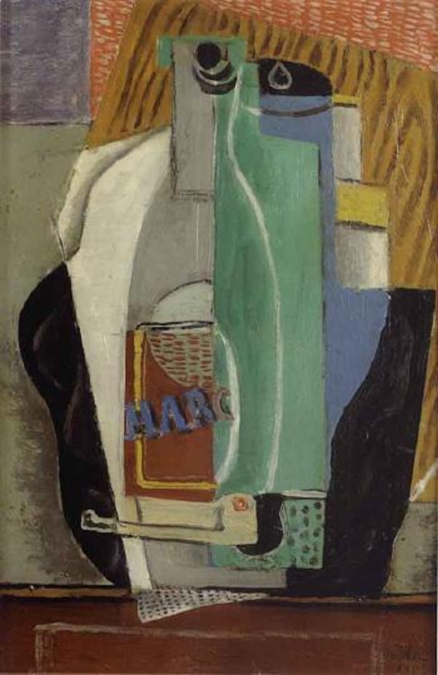 Nature morte a la bouteille de Marc by Henri Hayden