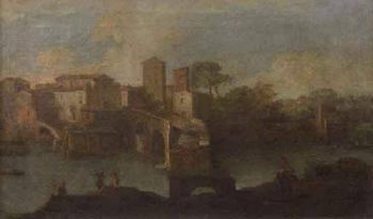 Rome, le Ponte Rotto by Gaspar van Wittel