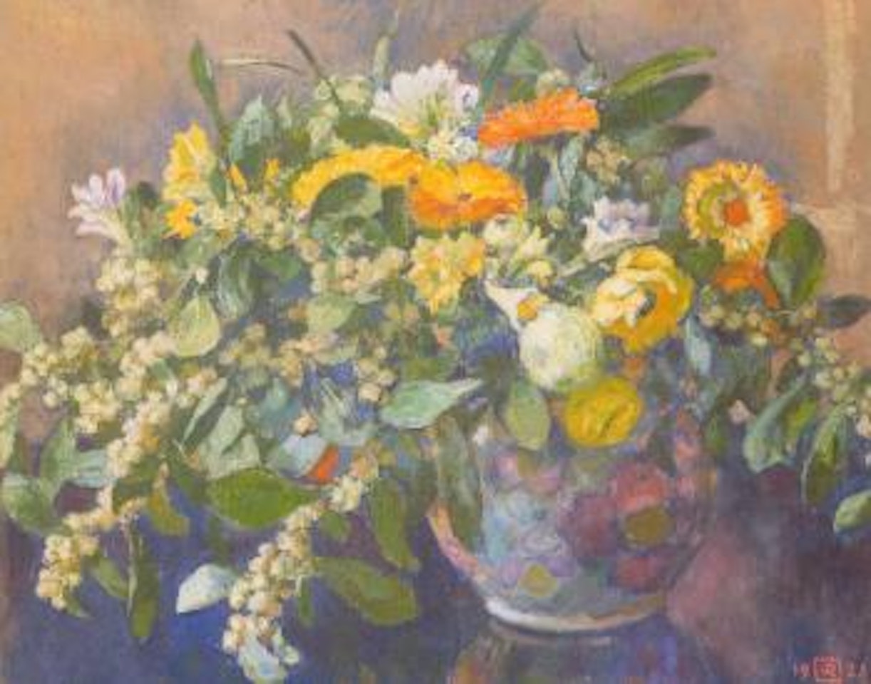 Vase de fleurs by Theo van Rysselberghe