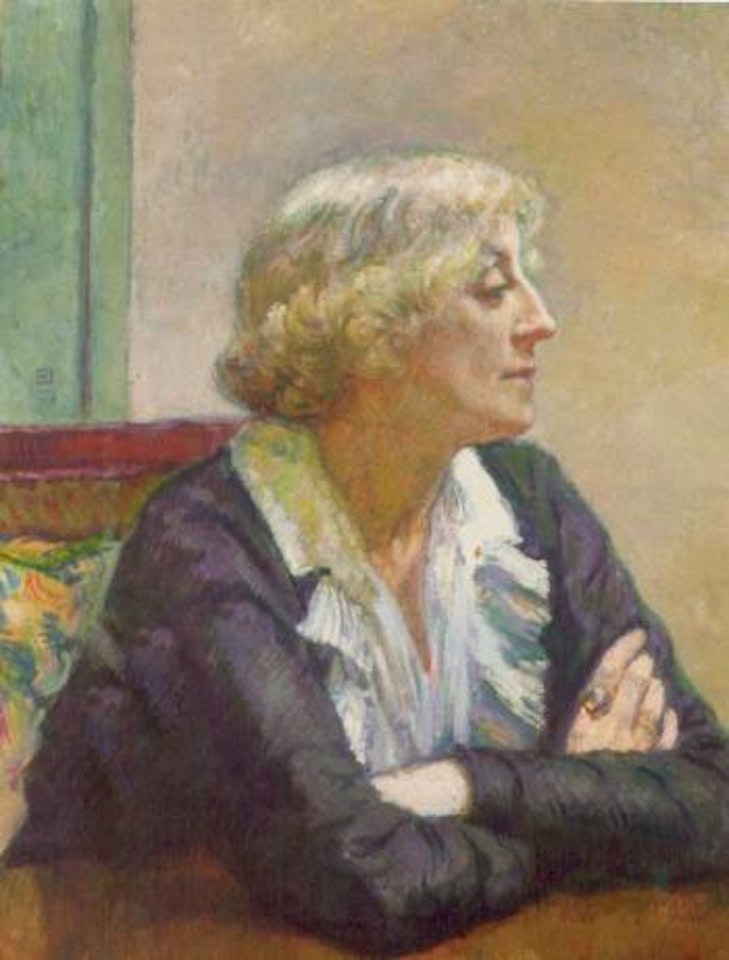 Maria van Rysselberghe, les bras croises by Theo van Rysselberghe