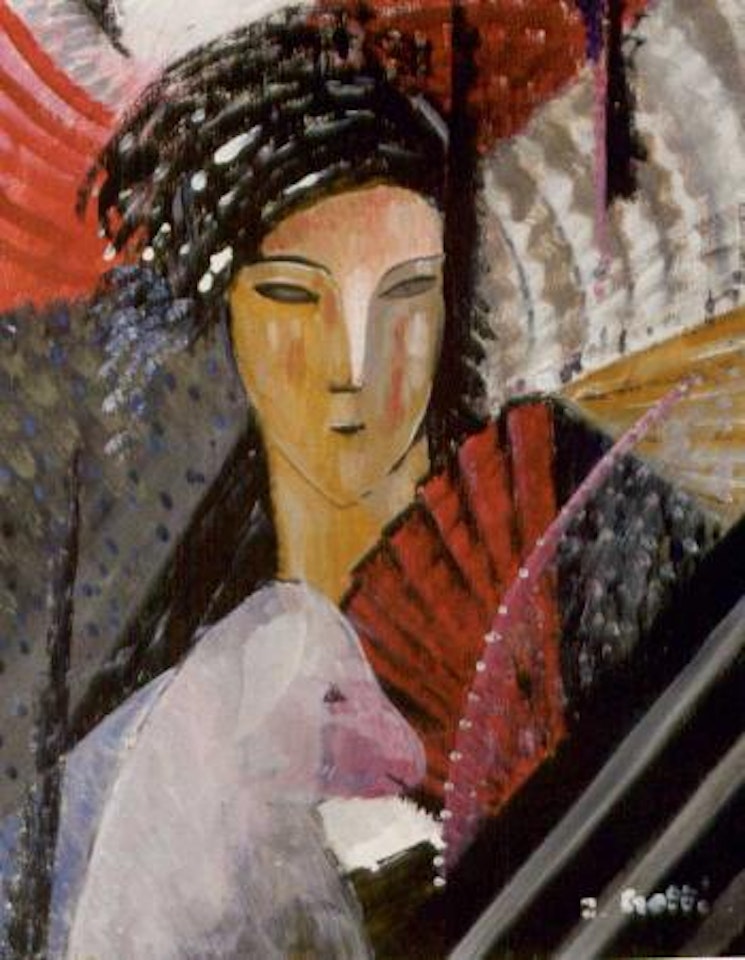 Femme a l'eventail by Jean Crotti
