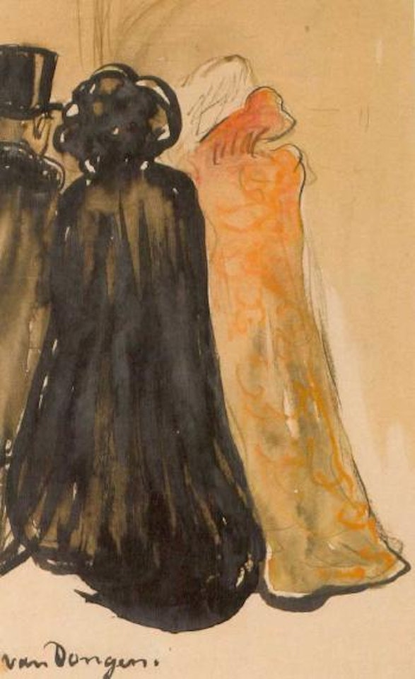 La sortie de l'opera by Kees van Dongen