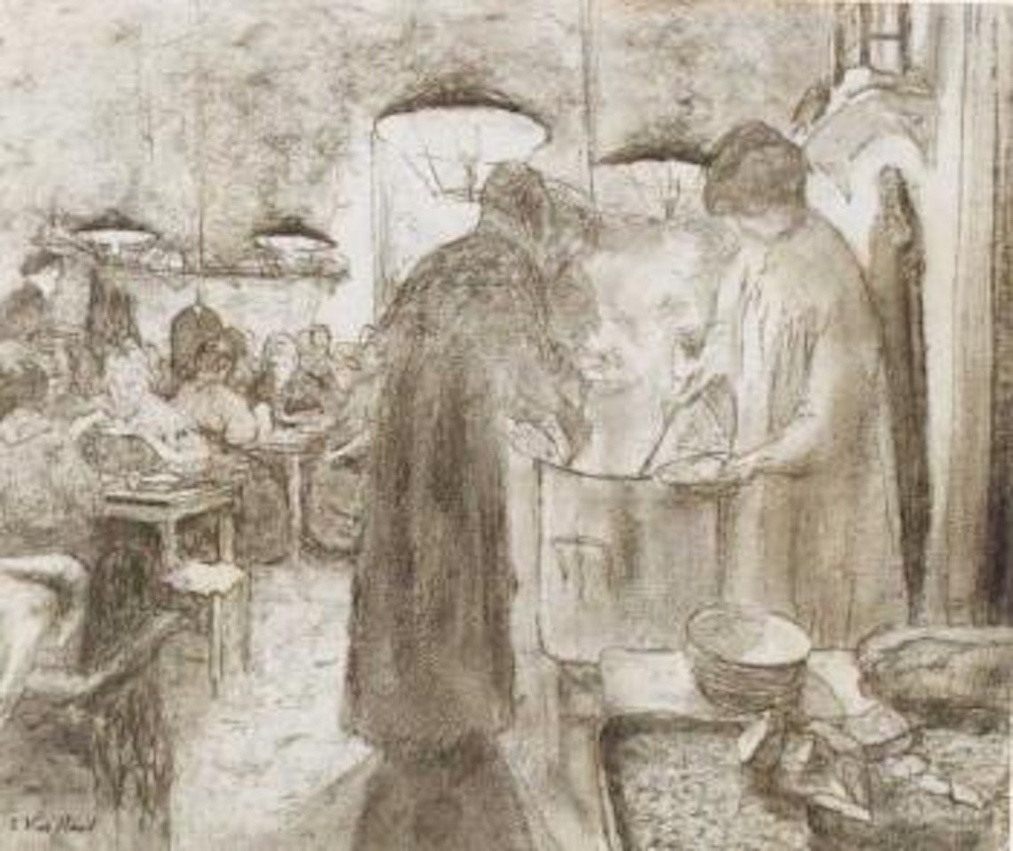 La soupe a l'ouvroir by Édouard Vuillard