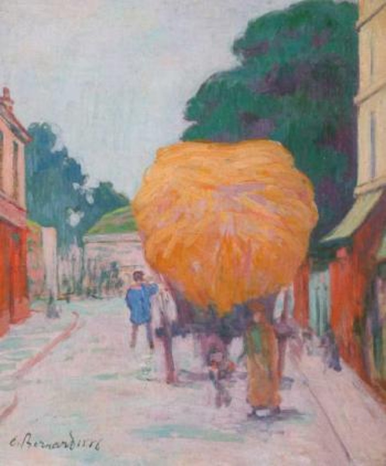 La porte d'Asnieres, le char de foin by Emile Bernard
