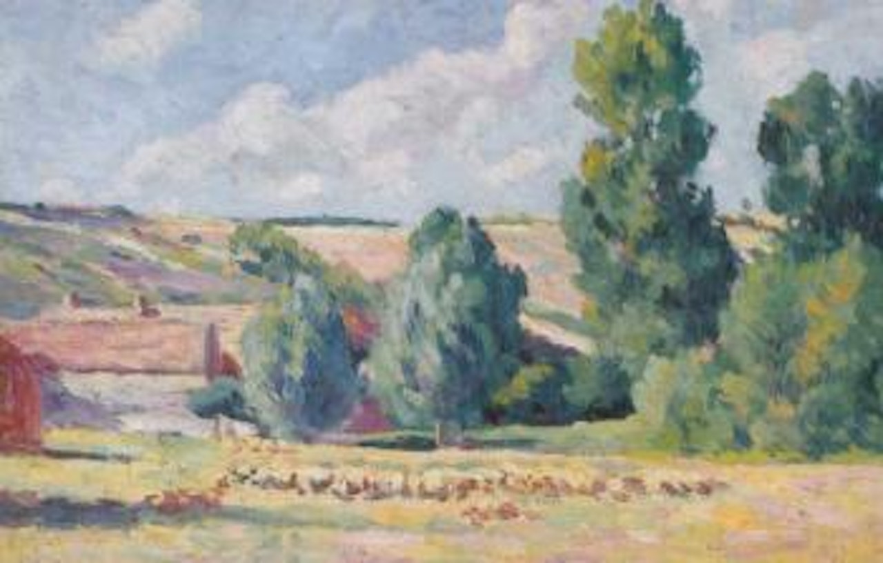 La ferme d'Ezeaux, Moulineux. Etude de vache by Maximilien Luce