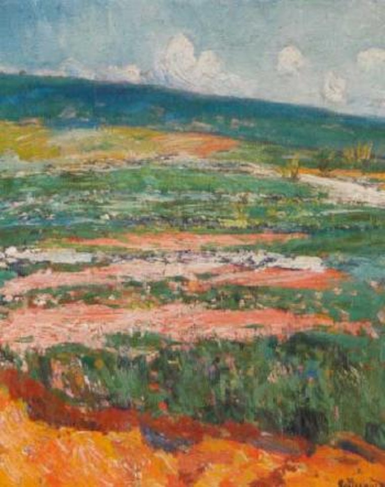 Les collines de Blounac a Villes-sur-Auzon by René Seyssaud