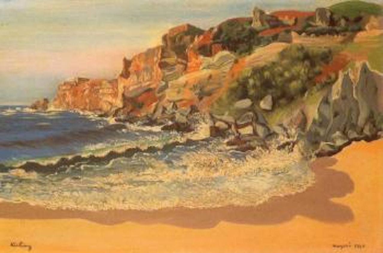 La plage de Nazare, Portugual by Moïse Kisling
