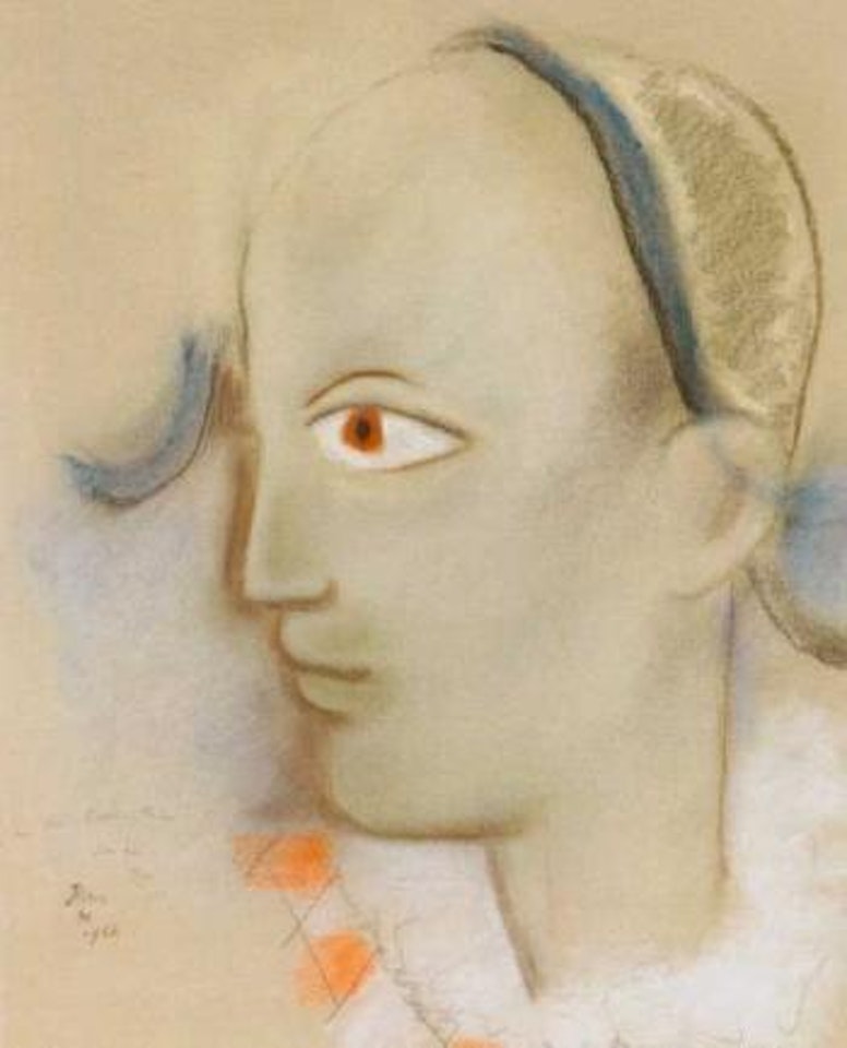 L'arlequin a l'oeil orange by Jean Cocteau