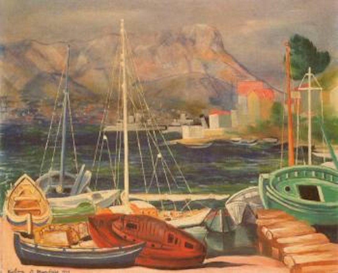 Le port de Saint-Mandrier by Moïse Kisling