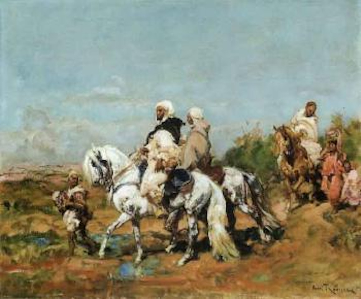 Le Caid marocain et son escorte by Henri Émilien Rousseau
