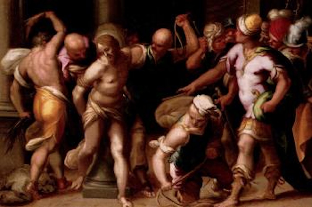 Flagellation by Jacopo Palma il Giovane