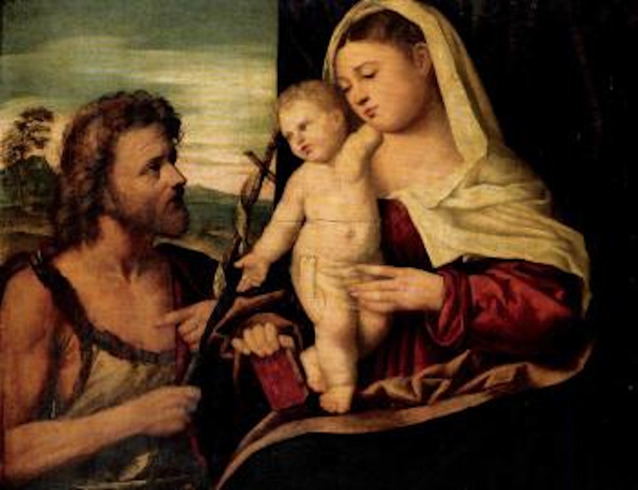 Madonna and Child with Saint John by Jacopo Palma il Giovane