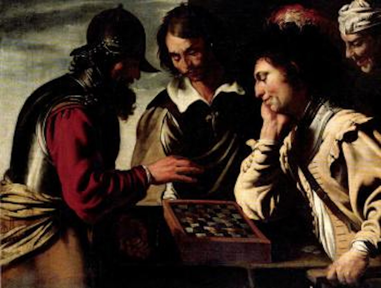 Soldiers playing draughts by Caravaggio
