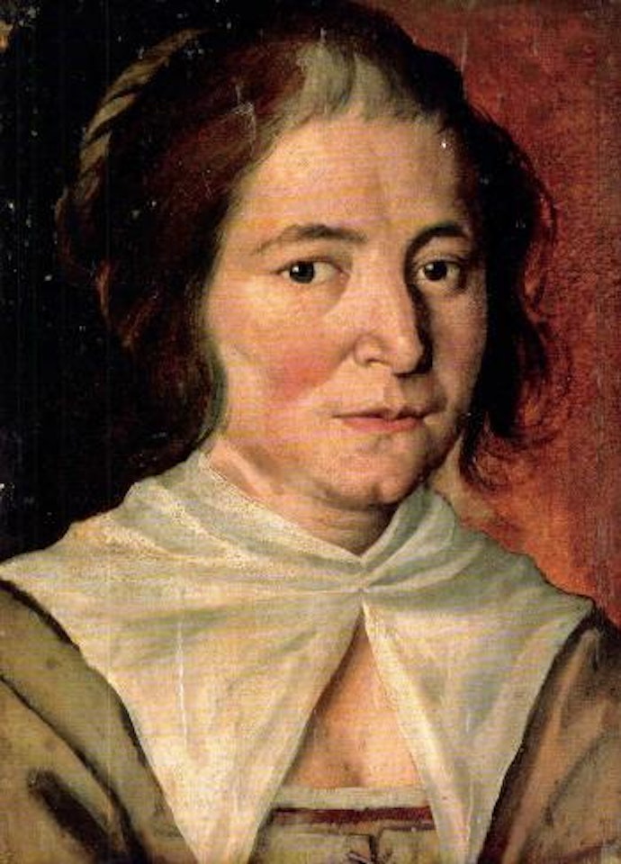 Study of woman wearing a kerchief by Annibale Carracci