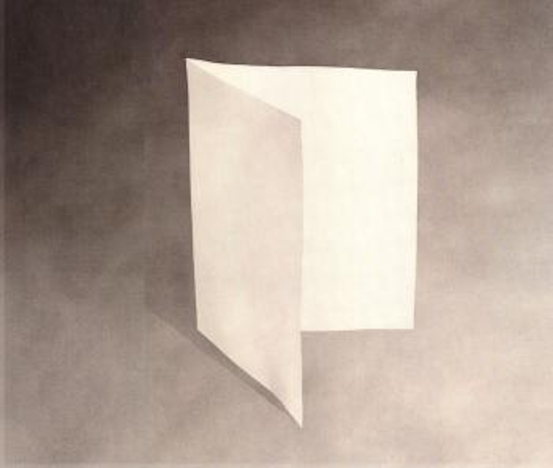Hot folded sheet by Ed Ruscha