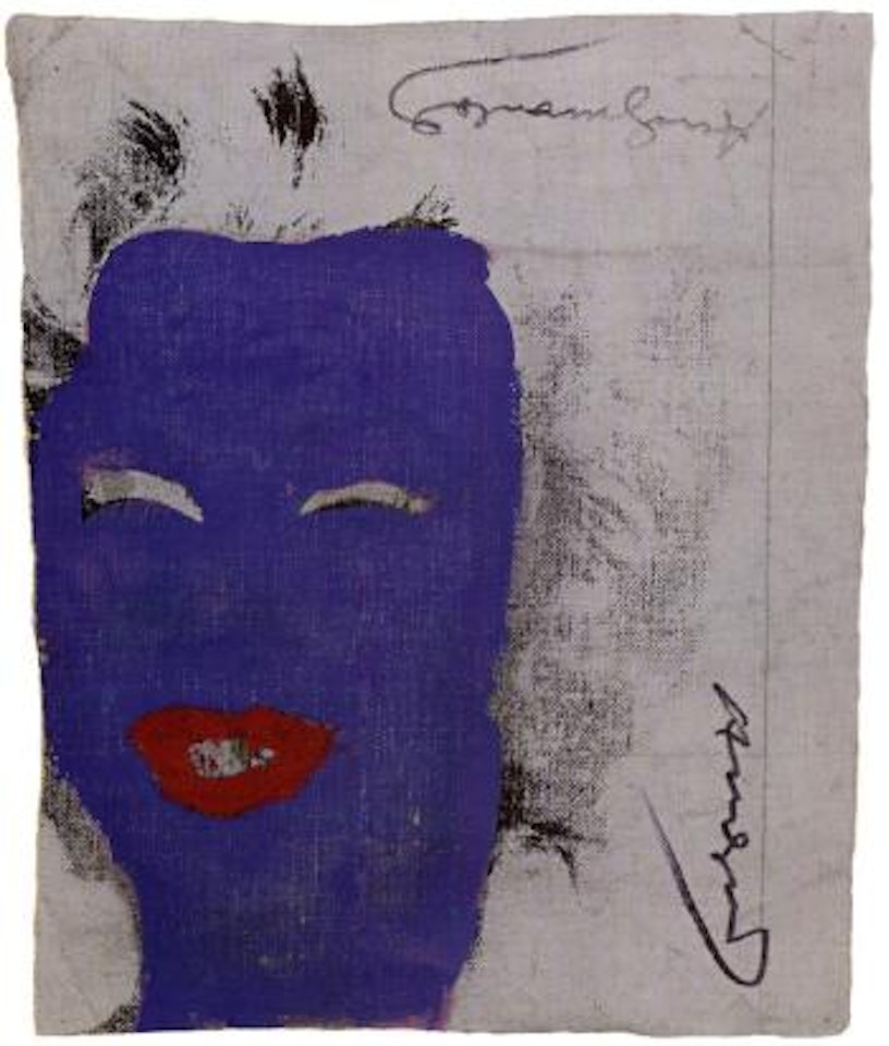 Punk rock Marilyn, blue face by Victor Hugo by Andy Warhol