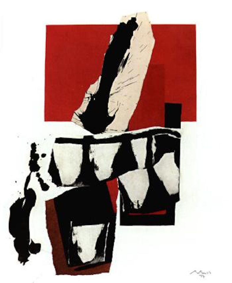 Red and black 52 by Robert Motherwell