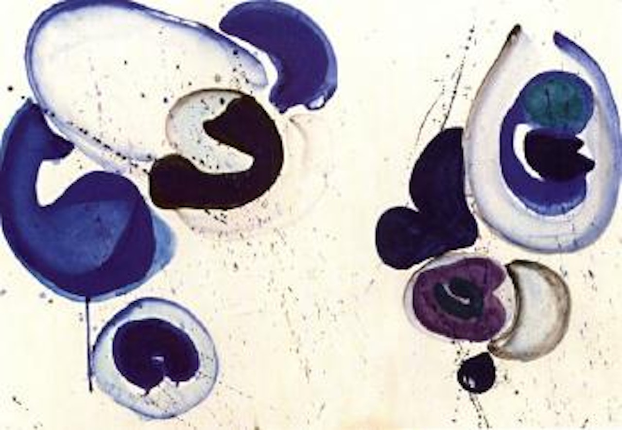 Also violet by Sam Francis