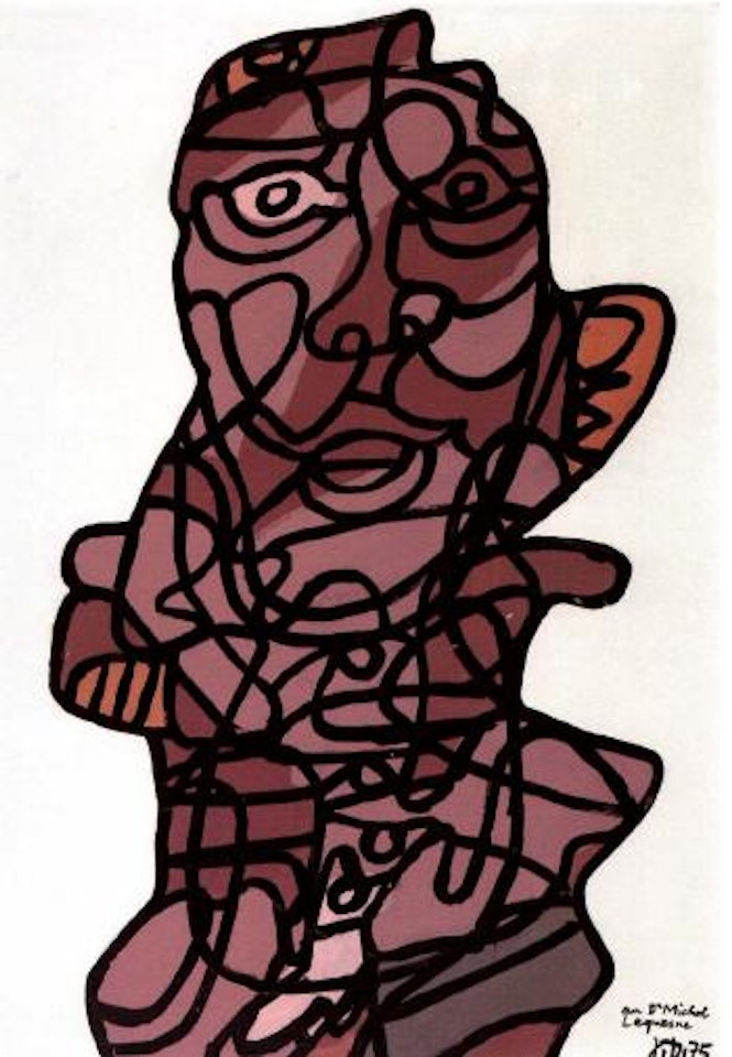 Effigie incertaine VII by Jean Dubuffet