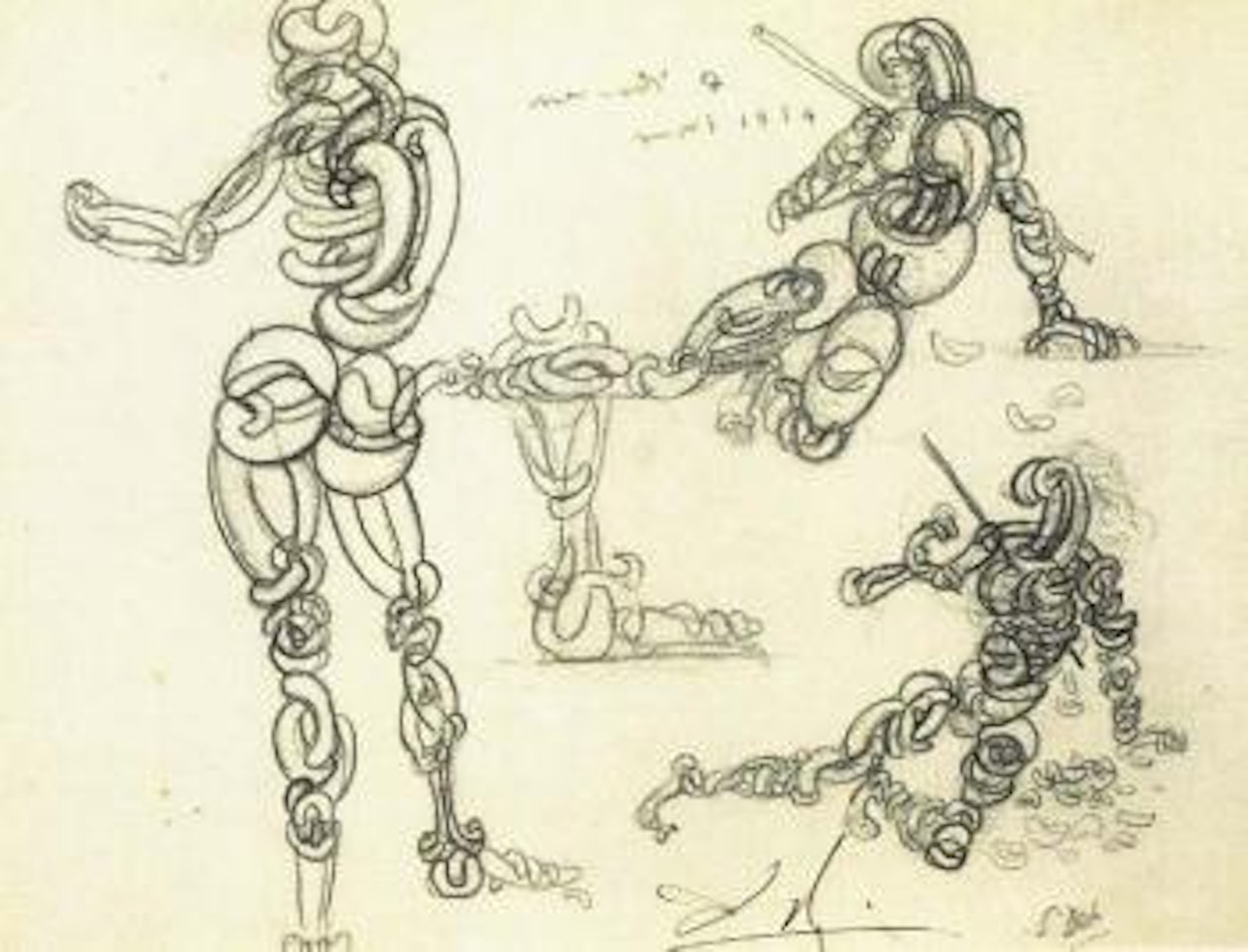 Omelette figures by Salvador Dali