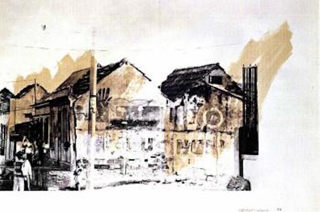 Purple villa by Robert Rauschenberg