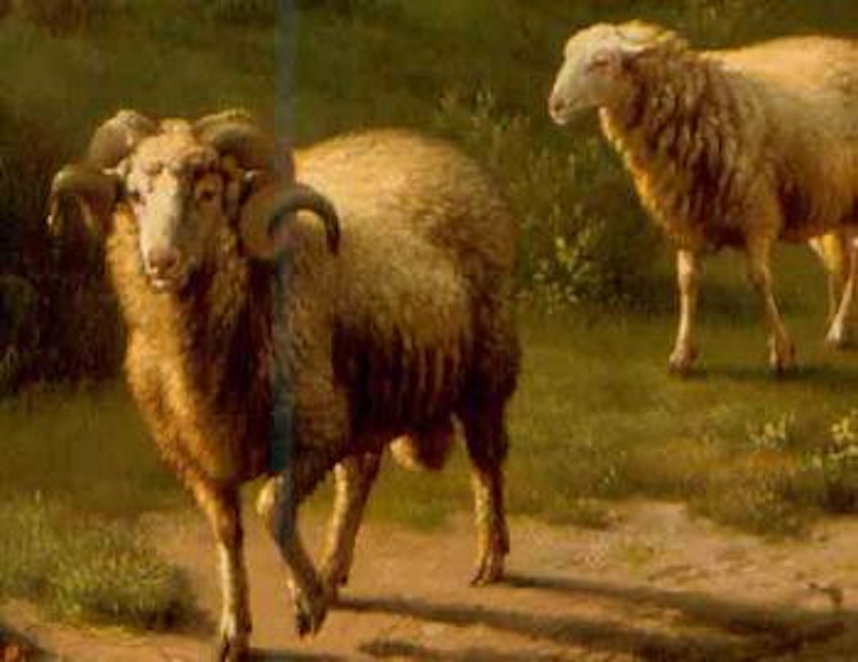 Leading the flock over the heath by Eugène Joseph Verboeckhoven
