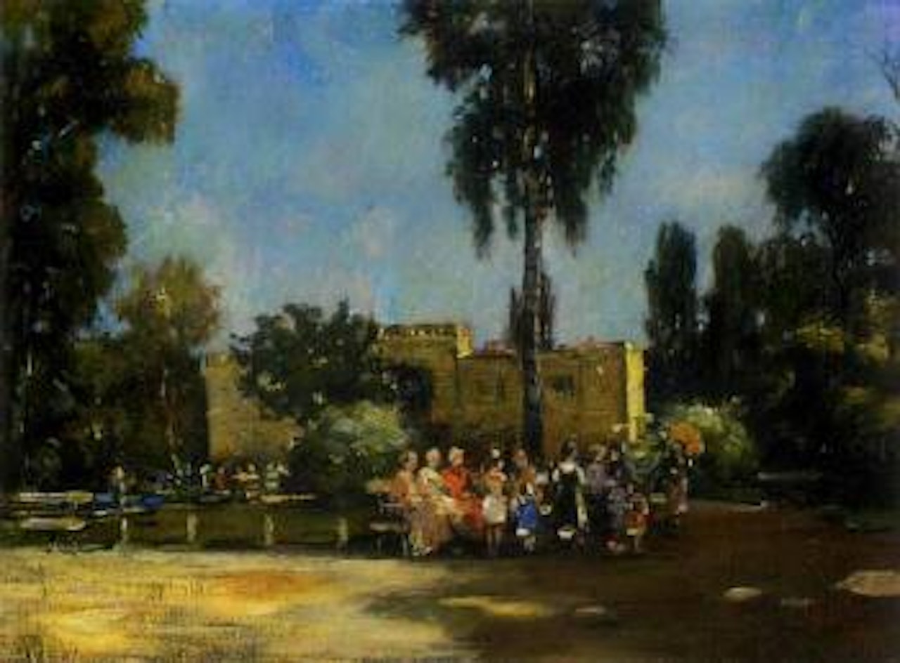 Mediterranian park with gathering by François Gall