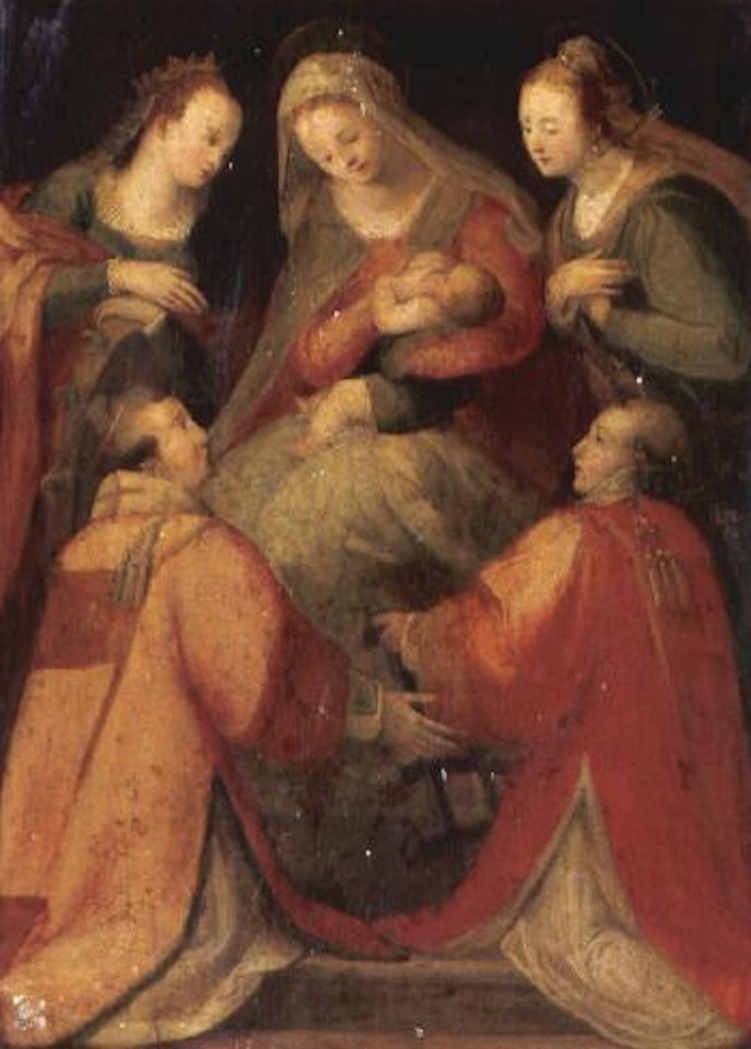 The Madonna and Child with Saints Catherine, Stephen, Lawrence, Ursula by Florentine School