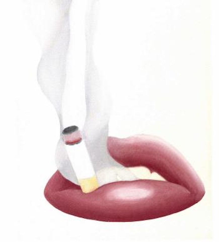 Study for small smoker number 4 by Tom Wesselmann