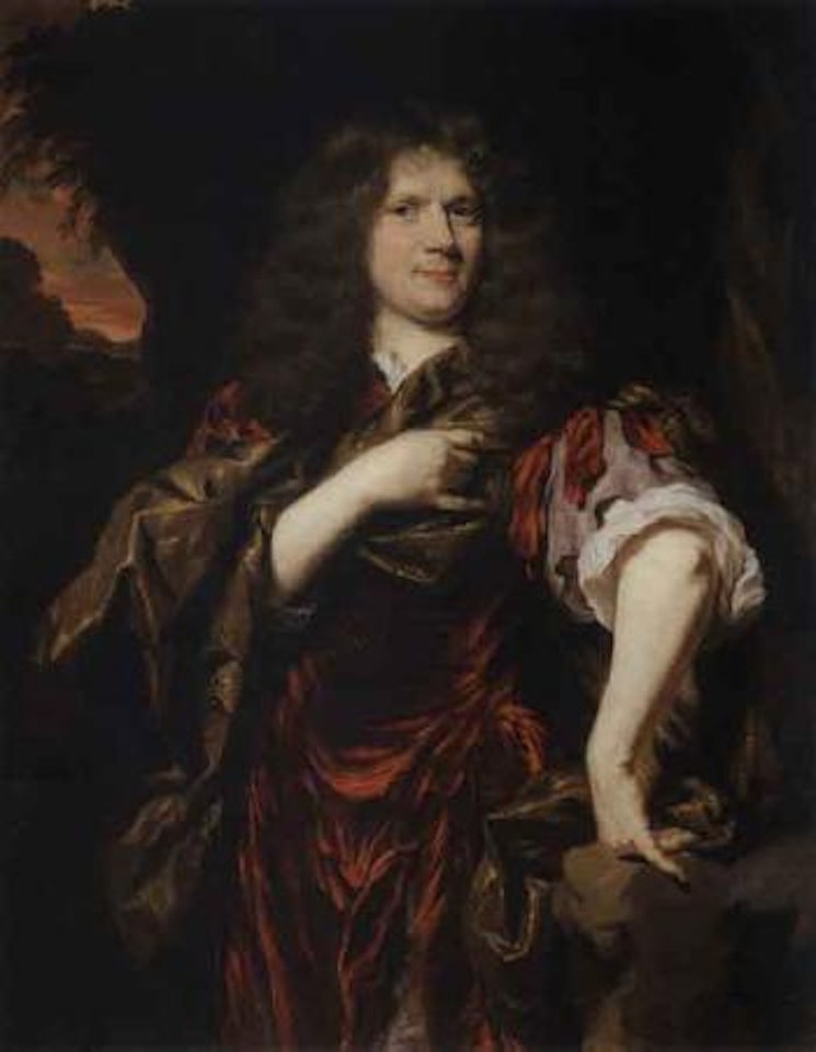 Portrait of Laurence Hyde, 1st Earl of Rochester, in red tunic by Nicolaes Maes