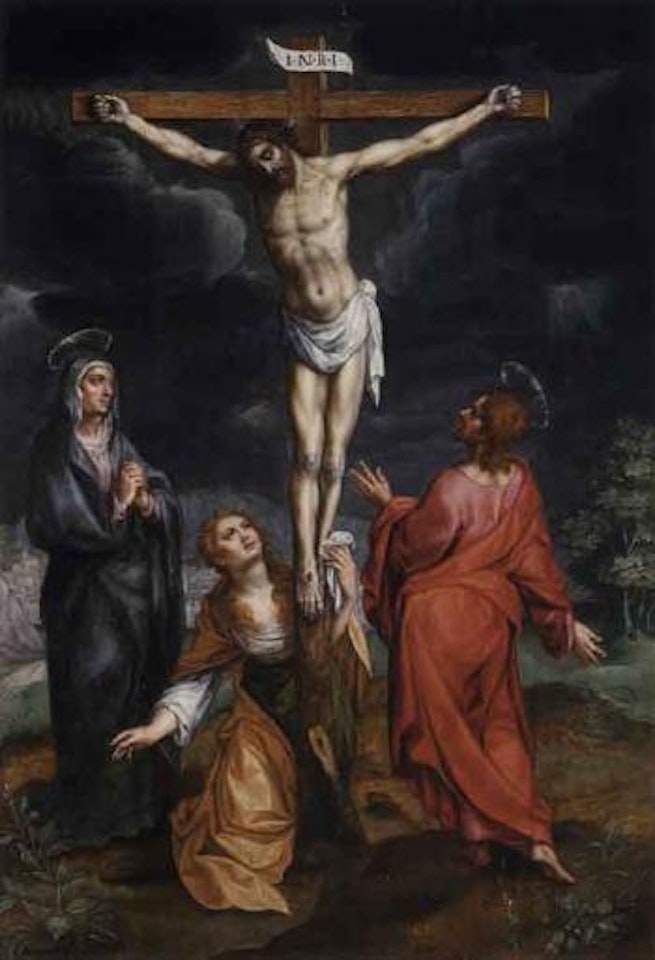 The Crucifixion by Hendrick de Clerck