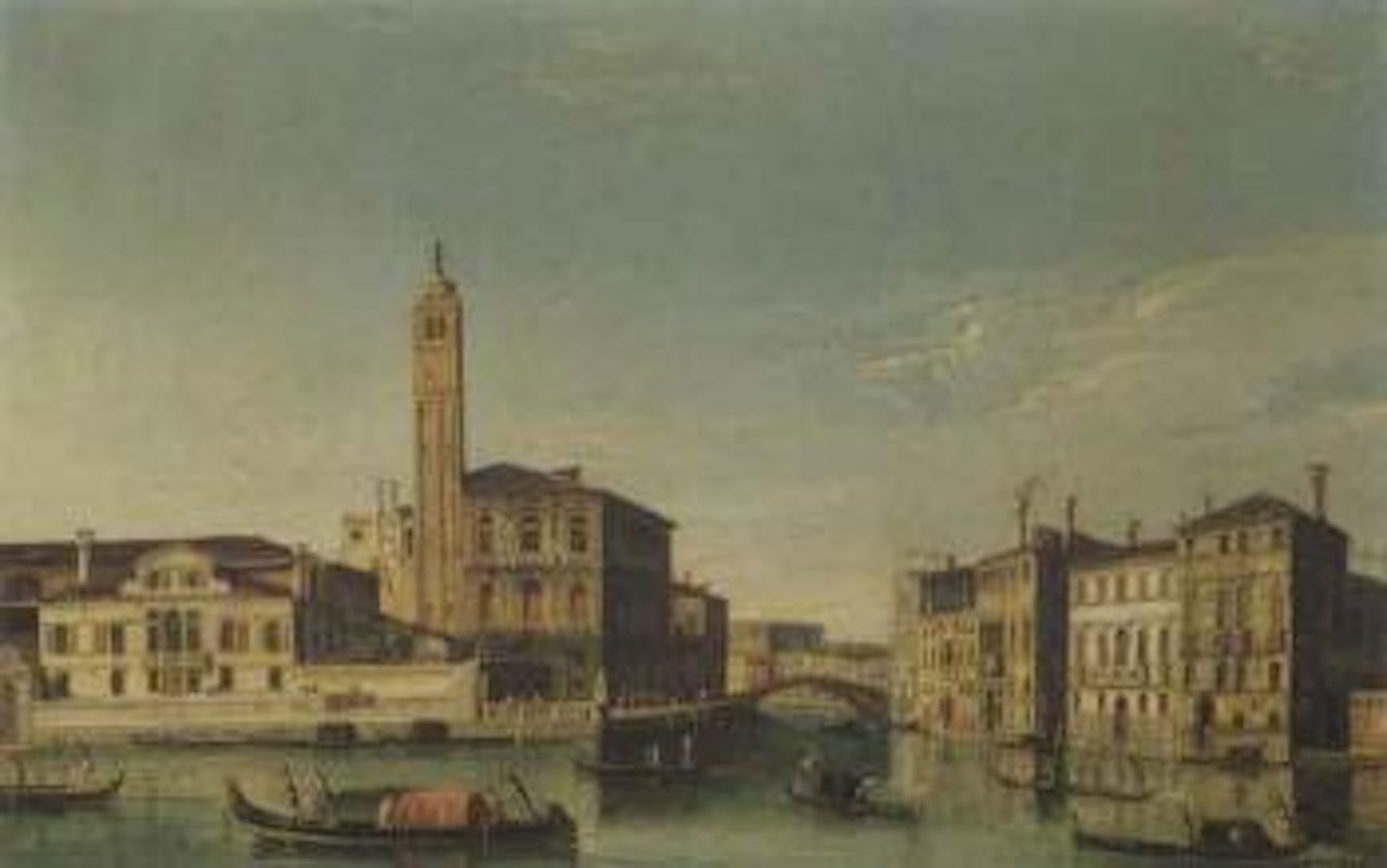 Venice, a view of San Geremia and entrance to the Cannaregio by Apollonio Domenichini