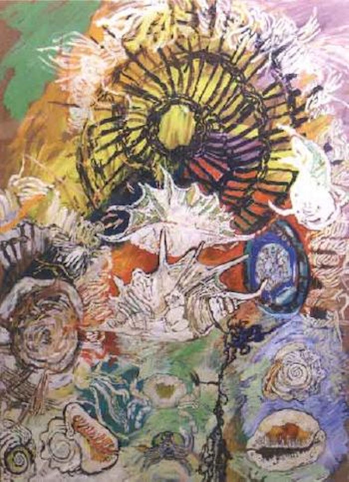 A still life with shells by John Bratby