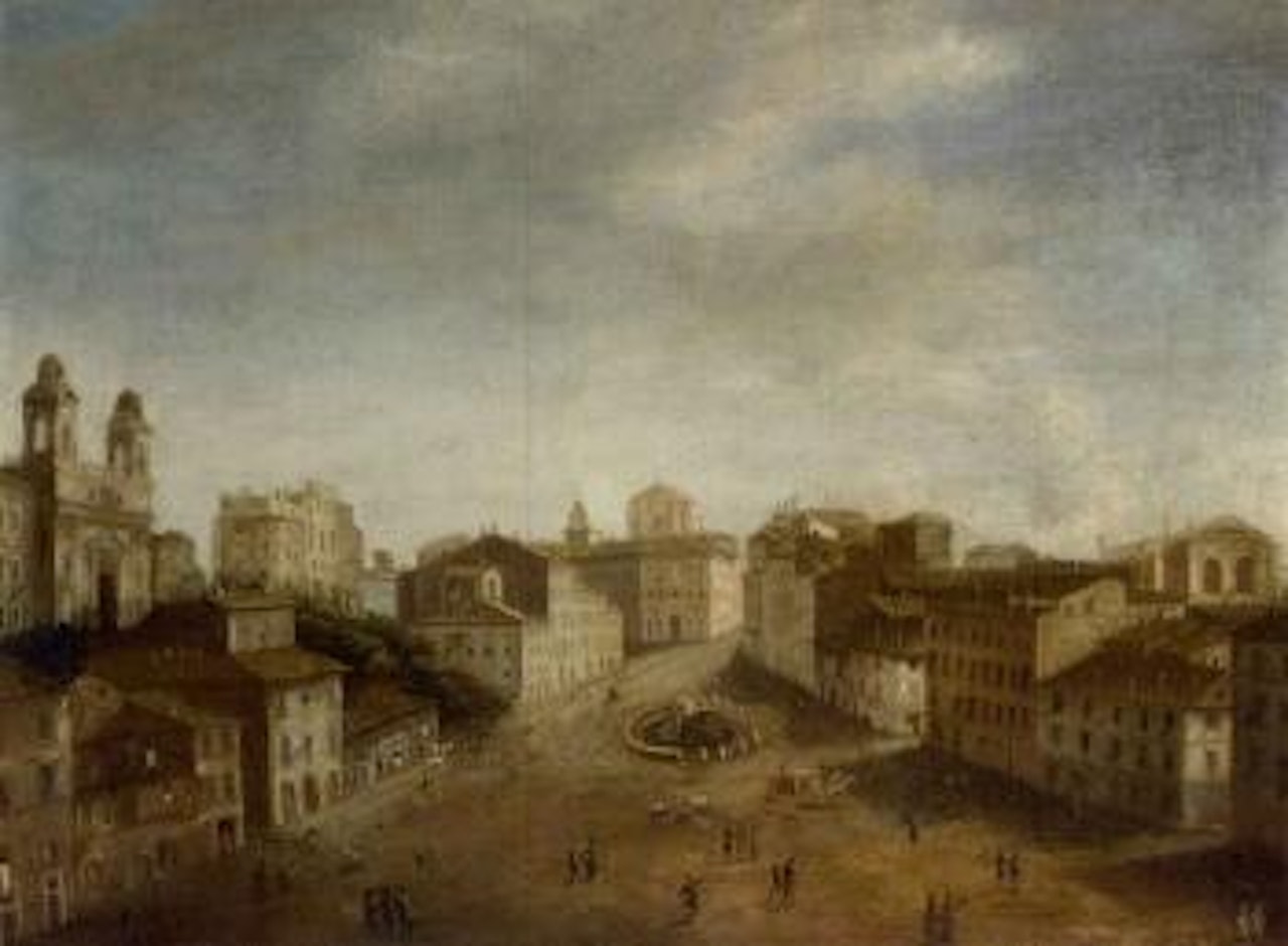View of Spagna Square, Rome by Italian School