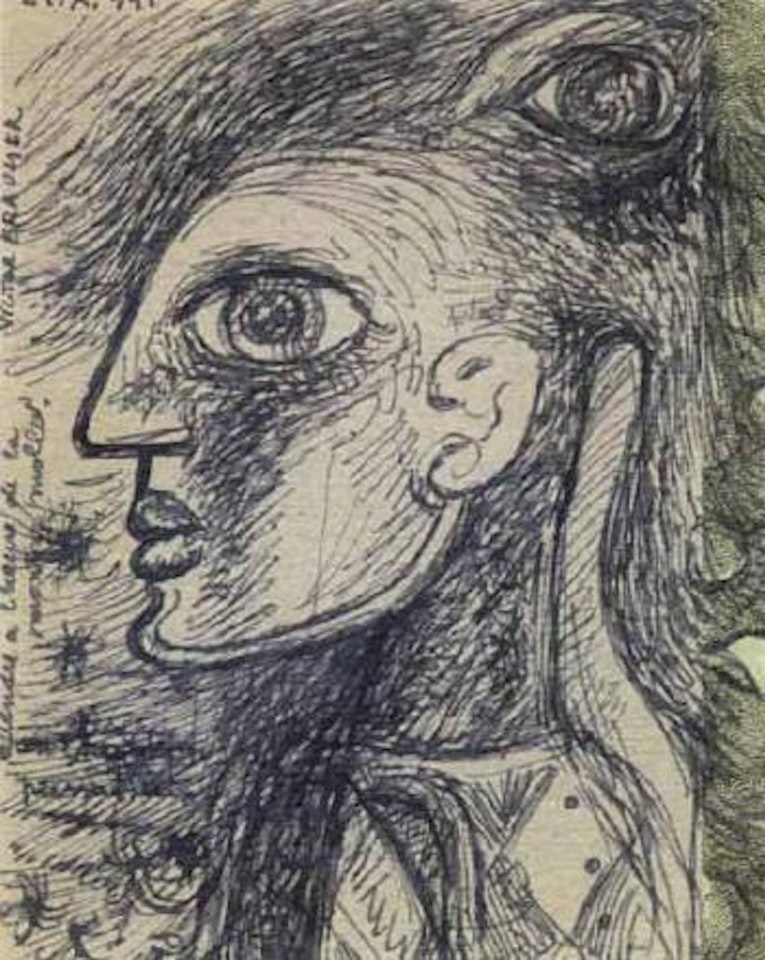 Attendre a l'heure de la montre molle by Victor Brauner