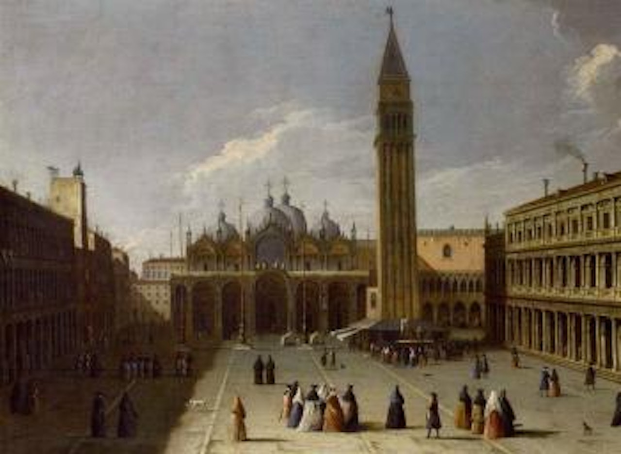 Saint Mark's Square looking East, Venice by Apollonio Domenichini