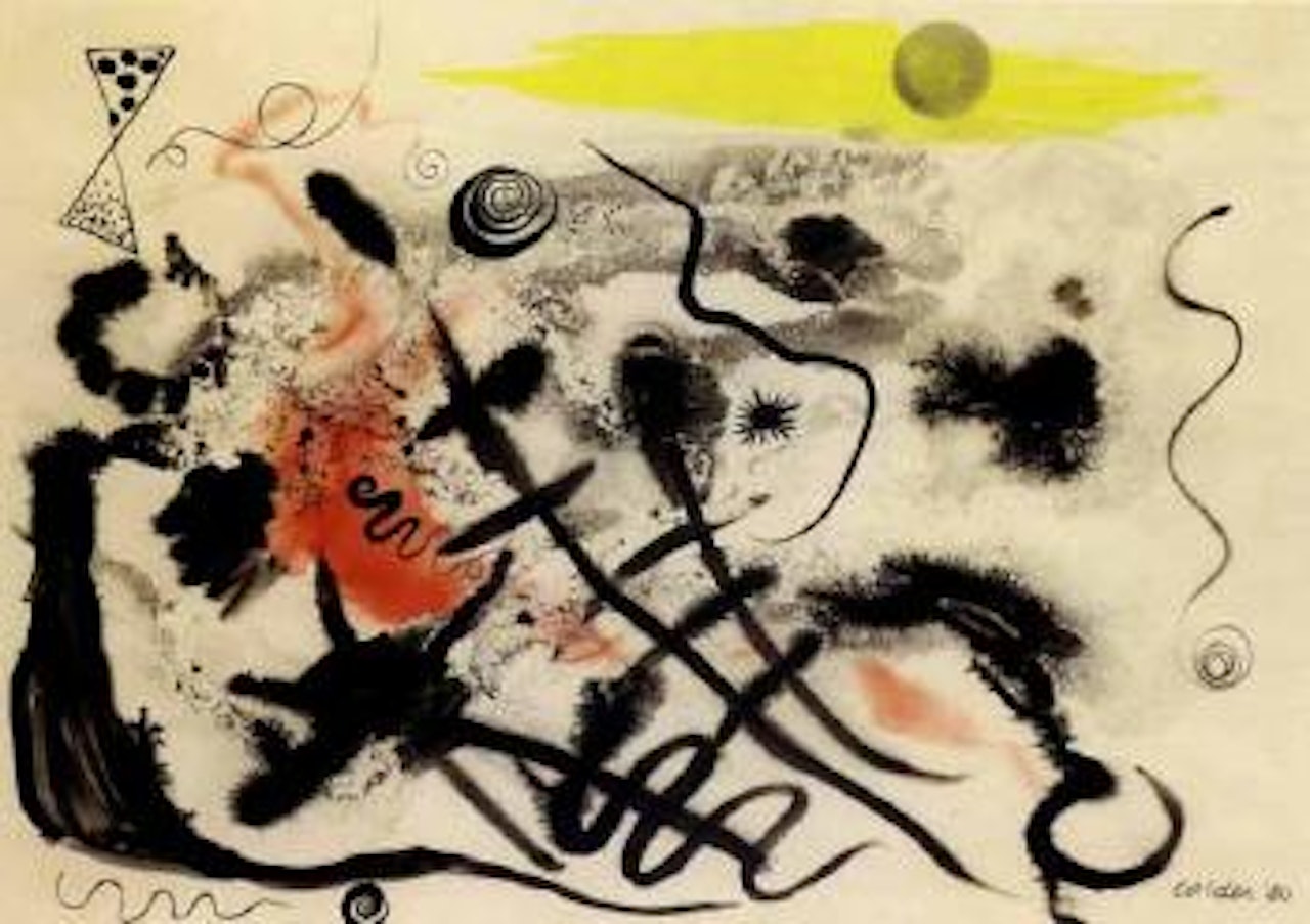 Composition rouge, jaune et noire by Alexander Calder