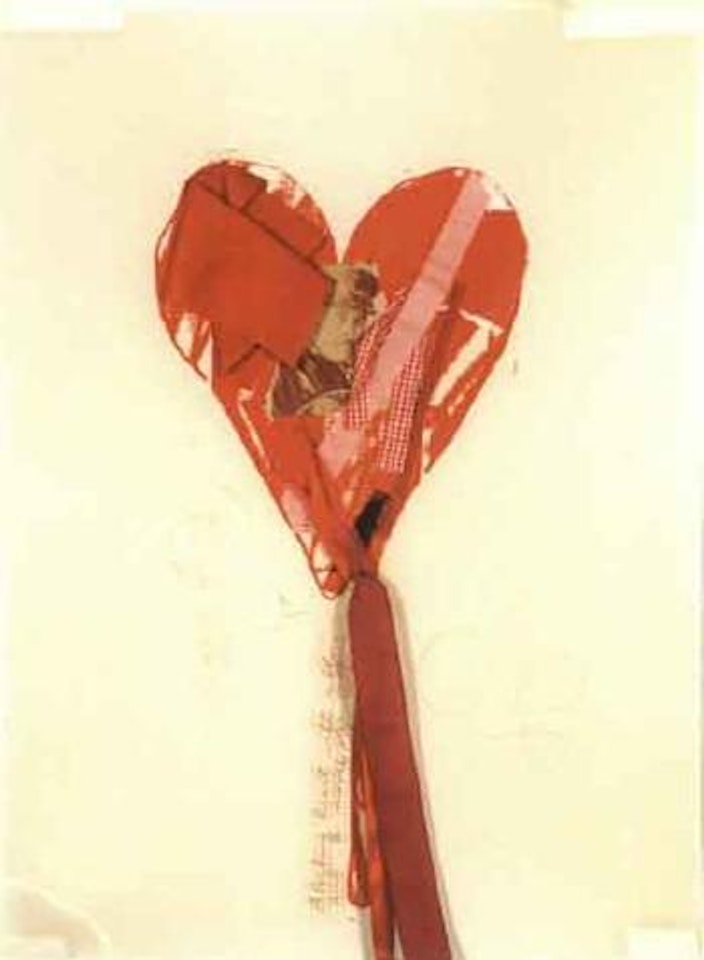 Bleeding heart with ribbons and movie star by Jim Dine