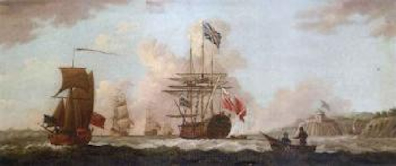 English squadron in Jersey by Francis Swaine