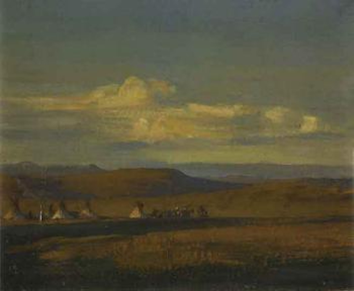 Encampment in the open West by Maynard Dixon